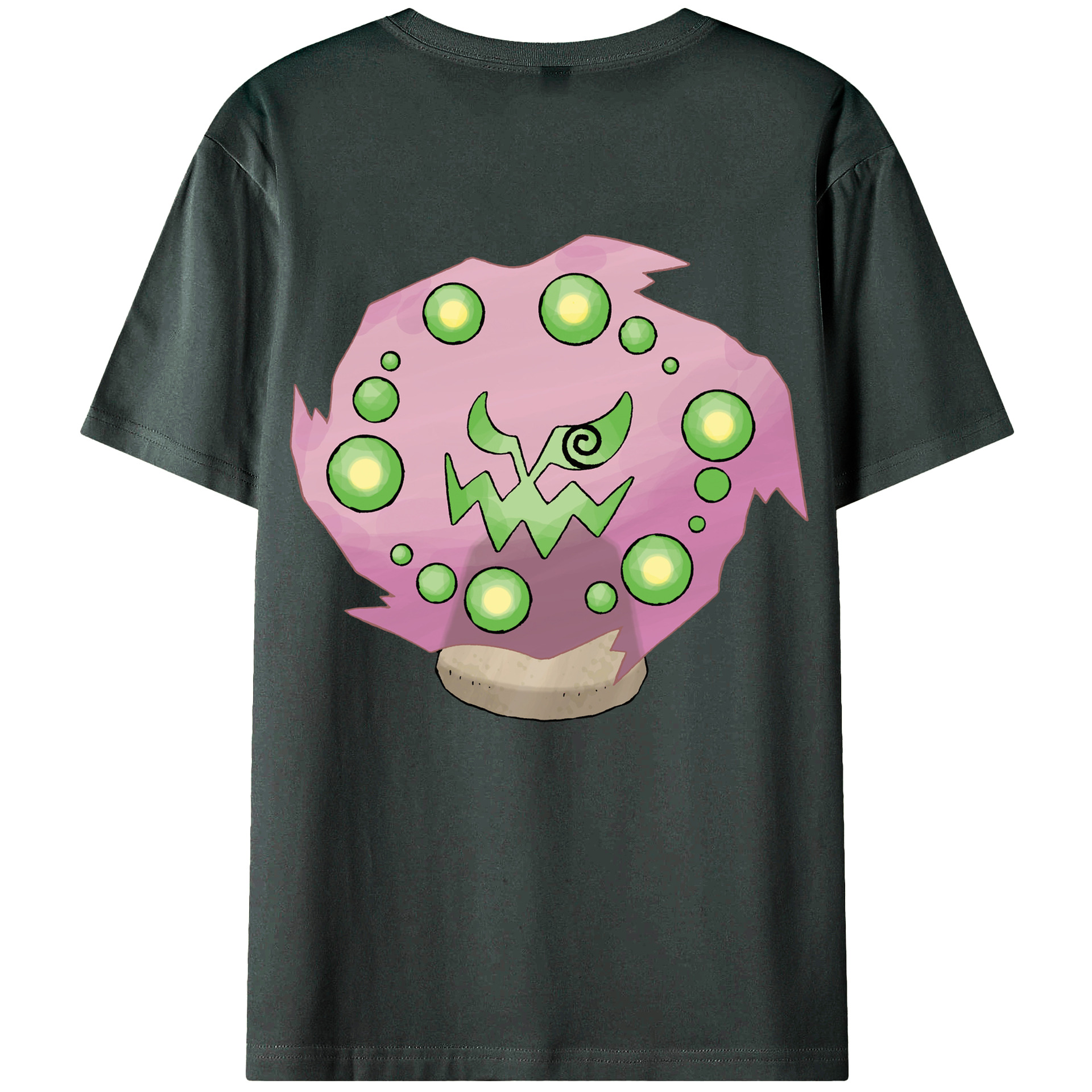 （画像用） ポケットモンスター Pokémon 綿100％ メンズ半袖Tシャツ（バックプリント） 通気性